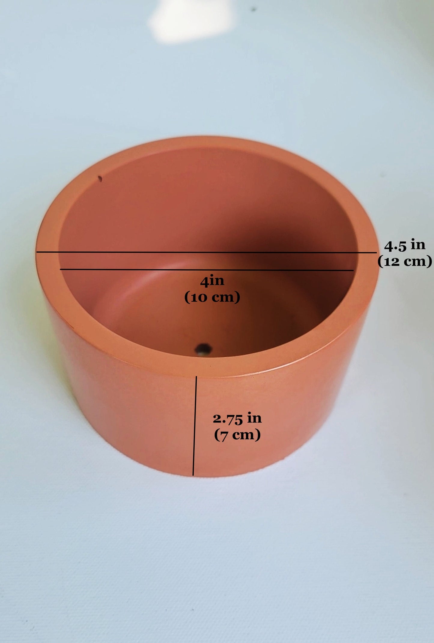 4 inch Plant Pot | Concrete Planter | Optional Drainage, Sealant and Drainage Tray Plate | Quality Succulent Planter Pot | Plant Gift Set